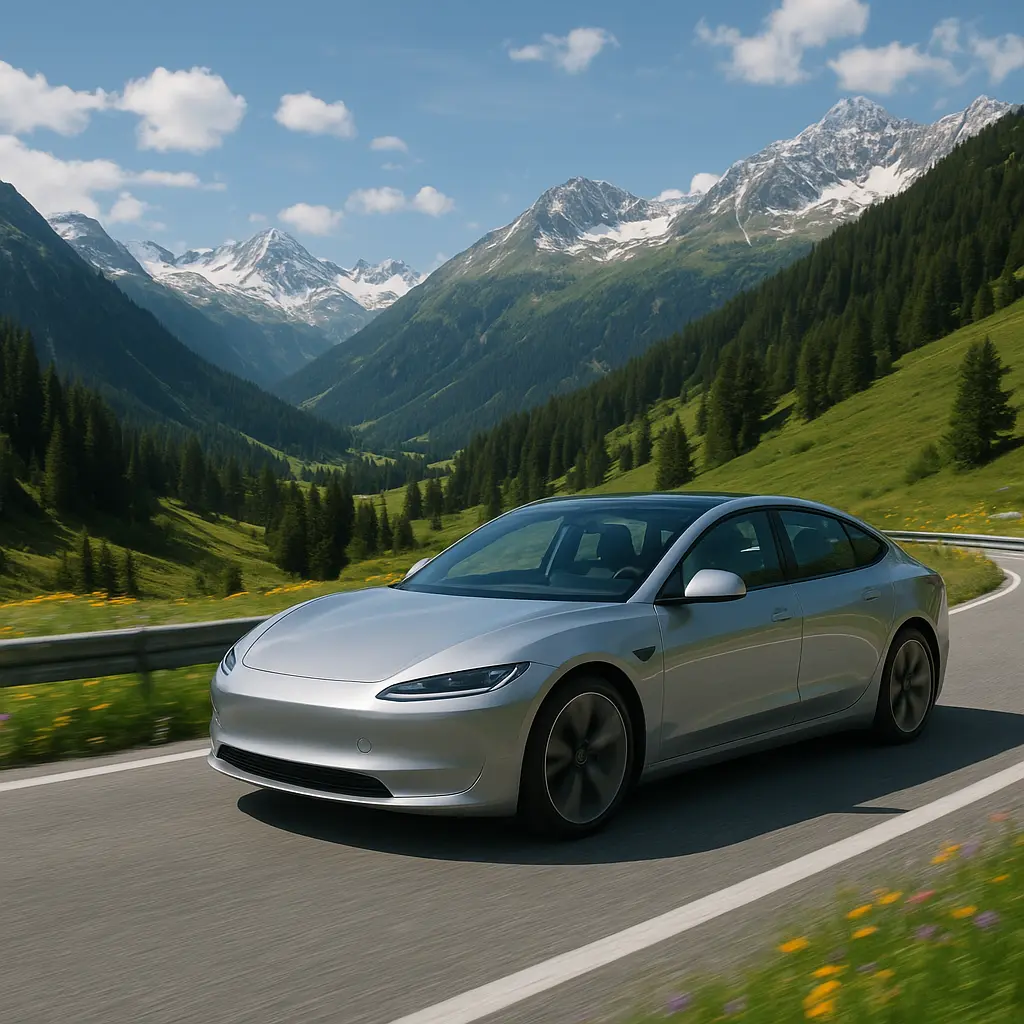 Scenic Austrian alpine road